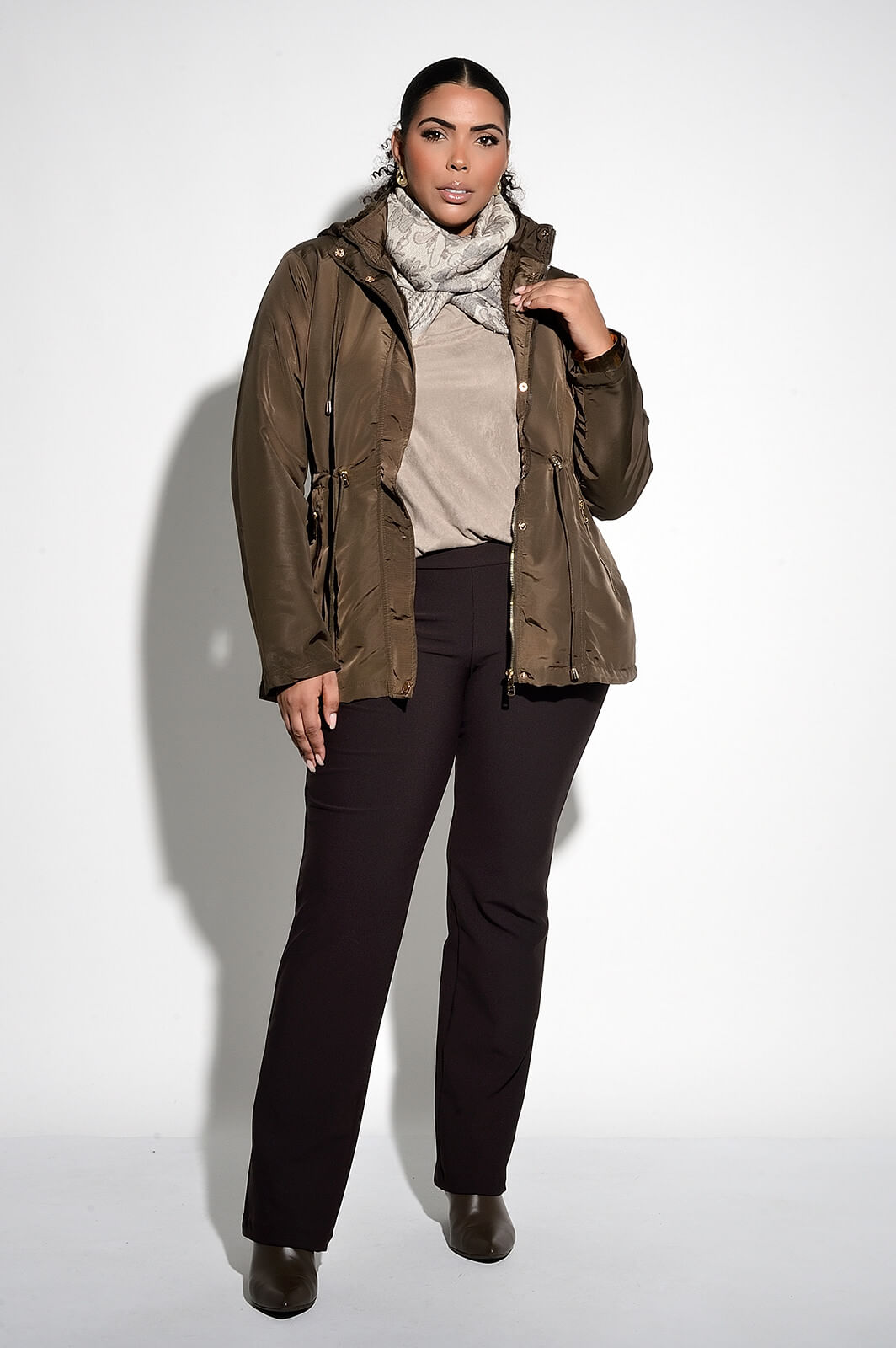 Jaqueta verde militar plus cheap size